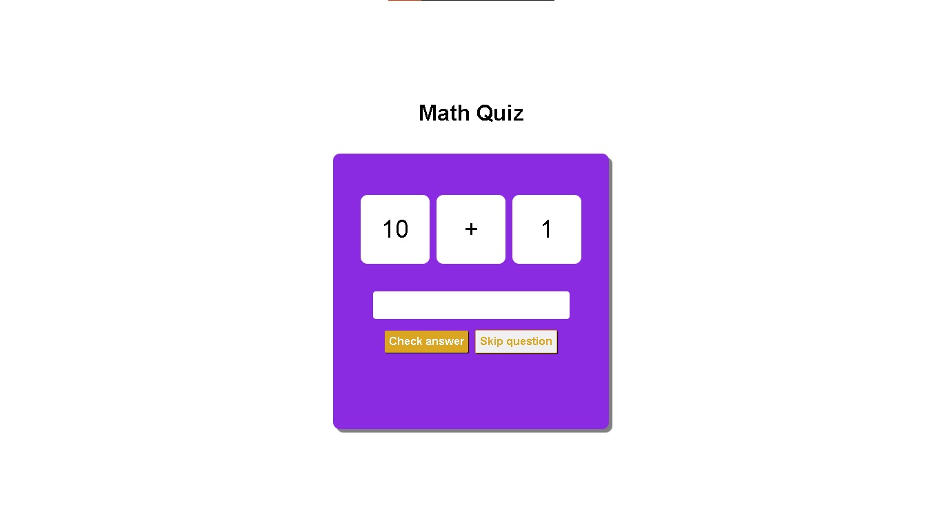 ZkaMathQuiz - Program kuis matematika sederhana