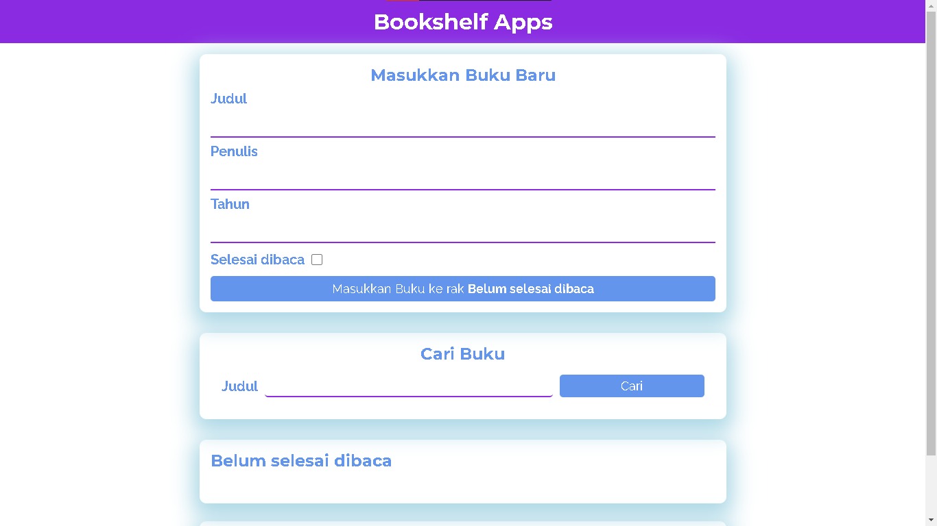 ZkaBookshelfApp - Aplikasi manajemen perpustakaan